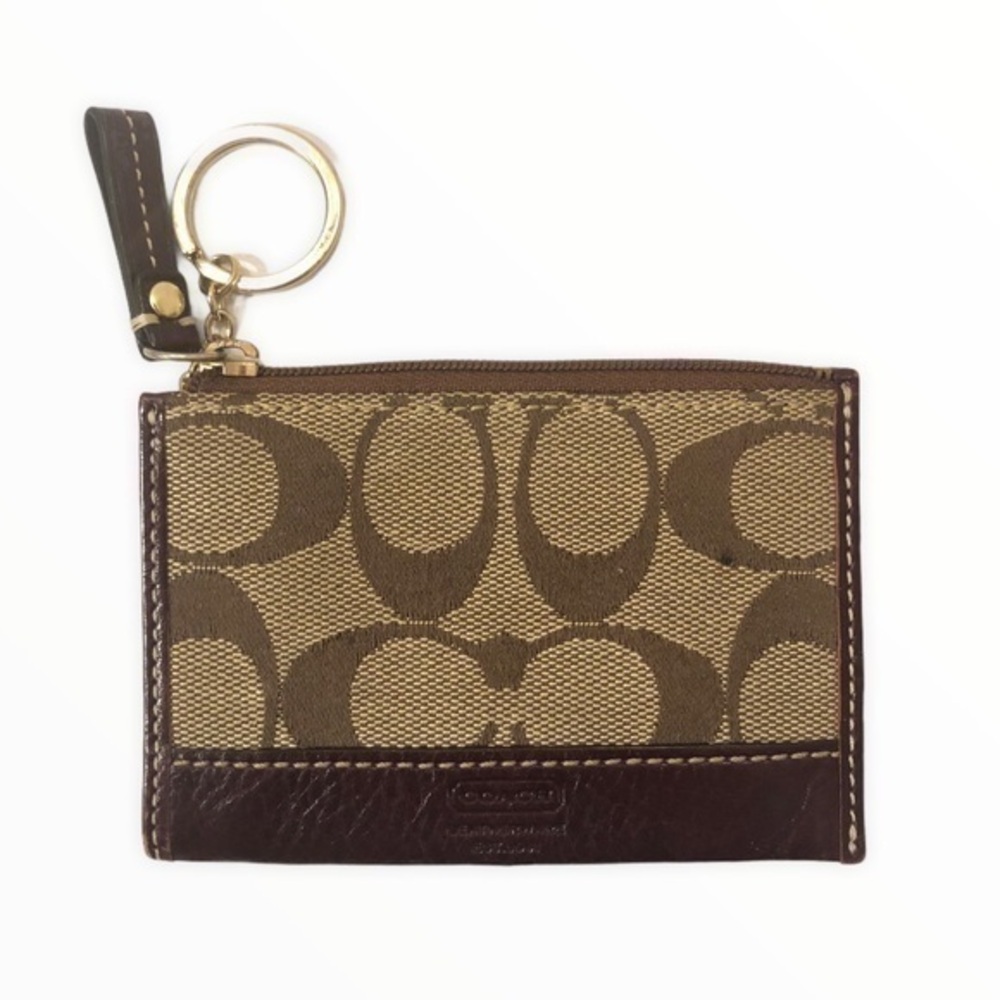 Coach mini keyring holder wallet